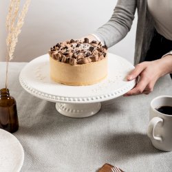 Gâteau: Mousse au caramel salé et brownie