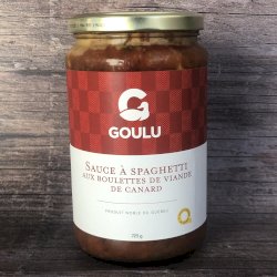 Sauce à spaghetti aux boulettes de viande de canard