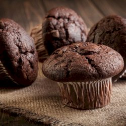 Muffins au chocolat type forêt noire ( 6 unités)
