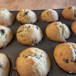 Muffins aux brisures de chocolat ( 6 unités)
