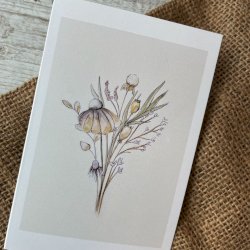 Carte de souhait bouquet
