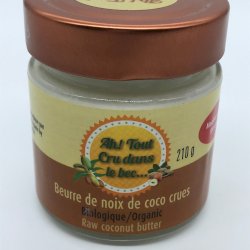 Beurre de noix de coco crues